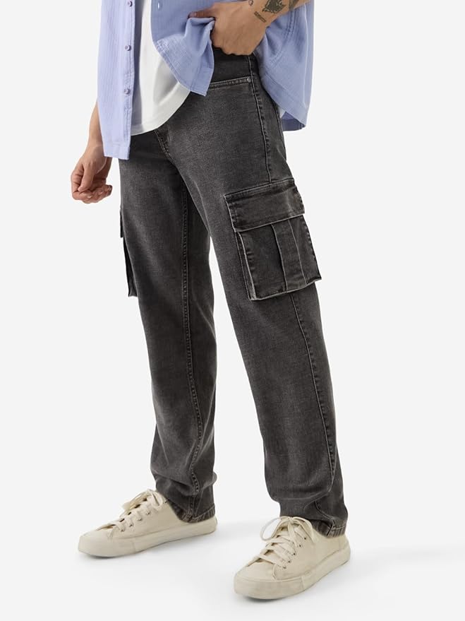 Men's Grey Cargo Pants